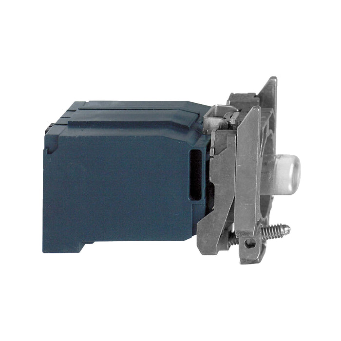 Harmony XB4, Light block with body/fixing collar, metal, with BA9s bulb, 110...120 V AC