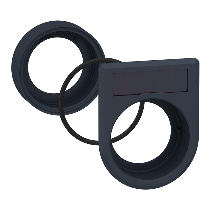 Harmony XB5, Flush mounting kit Ø30 for selector switches and illuminated push buttons Ø22, plastic, 1-line legend