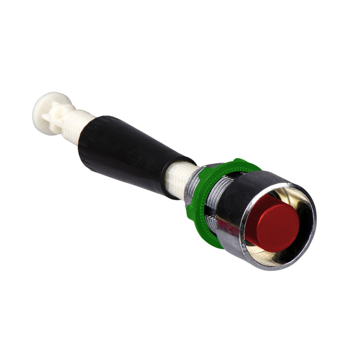 Harmony XB4, Push button reset, metal, flush, red, Ø22, 30…130 mm actuation distance, unmarked