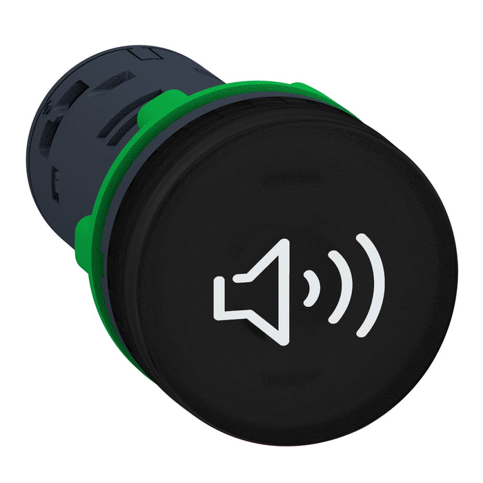 Harmony XB5, Complete buzzer, plastic, Ø22, continuous or intermittent tone, 110...120 V AC