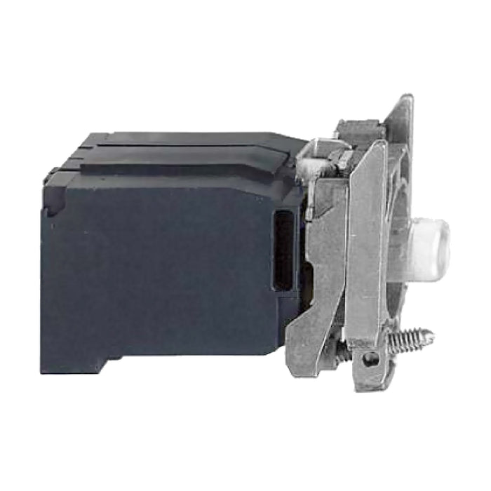 Harmony XB4, Light block with body/fixing collar, metal, with BA9s bulb, 400 V AC
