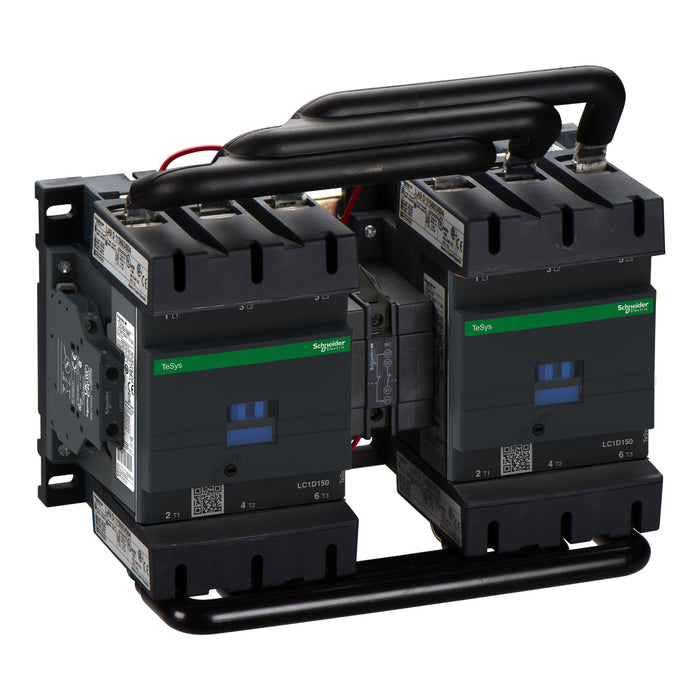 TeSys D reversing contactor - 3P(3 NO) - AC-3 - <= 440 V 150 A - 110 V AC coil