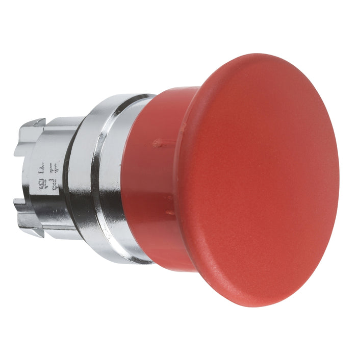 Harmony XB4, Mushroom push button head Ø40, metal, red, Ø22, spring return
