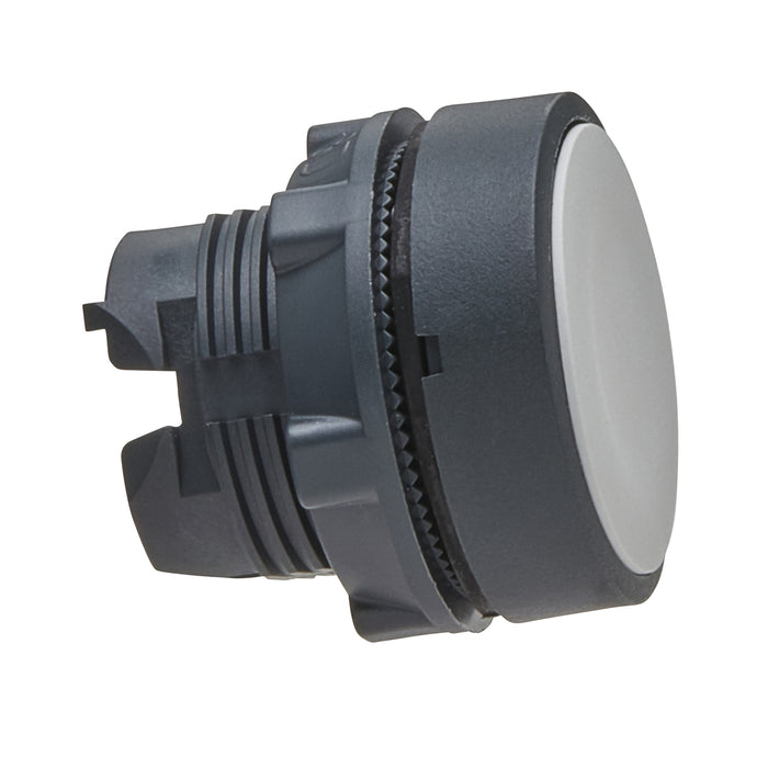 Head for non illuminated push button, Harmony XB5, XB4, white flush pushbutton Ø22 mm unmarked
