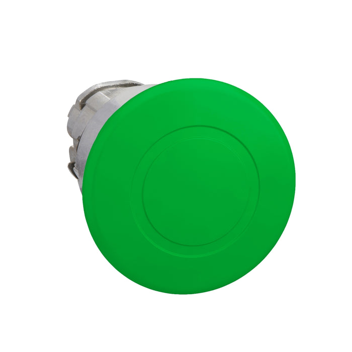 Head for non illuminated push button, Harmony XB4, green Ø 40 mushroom pushbutton Ø22 mm latching pull