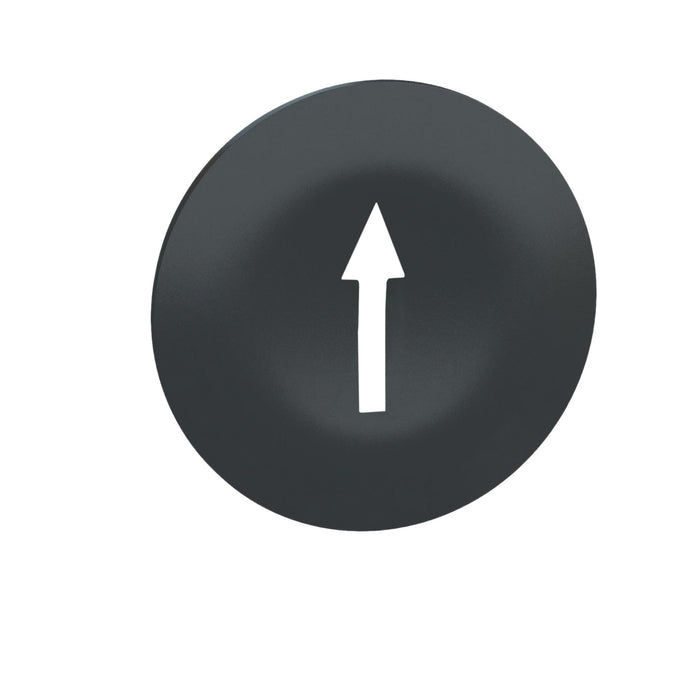 black cap marked arrow for rectangular multiple-headed pushbutton Ø22