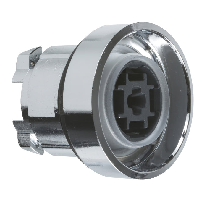 Harmony XB4, Push button head, metal, Ø22, spring return, without cap