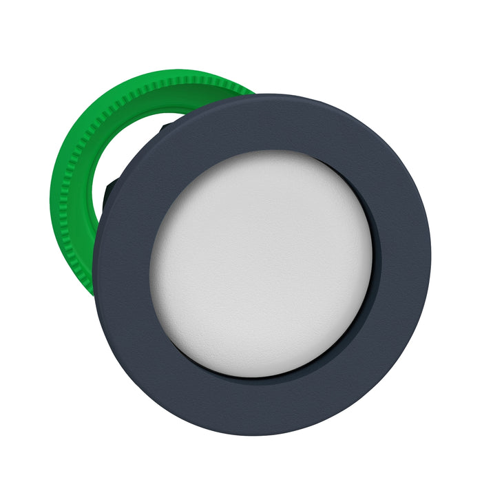 Head for non illuminated push button, Harmony XB5, XB4, flush mounted white pushbutton recessed