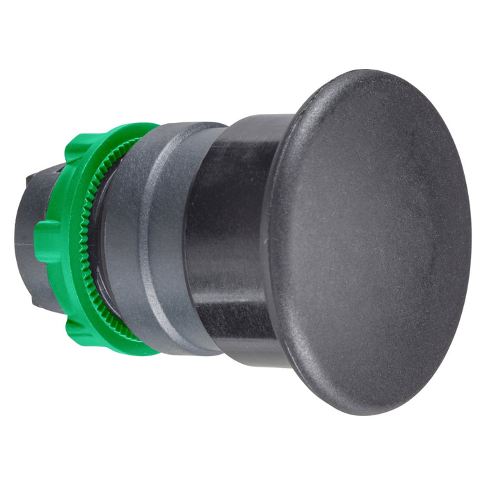 Harmony XB5, Mushroom push button head Ø40, plastic, black, Ø22, spring return