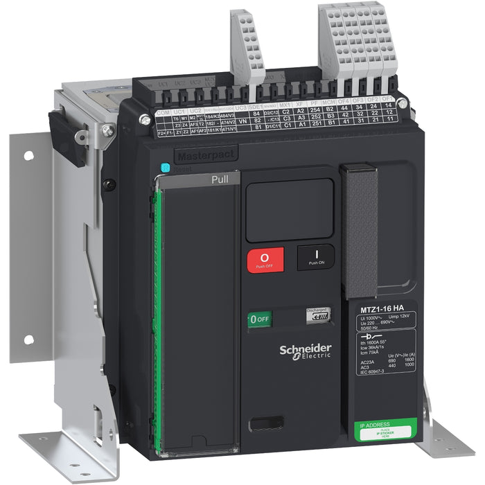 switch disconnector Masterpact MTZ1 16 HA, 1600 A, 3 poles, fixed