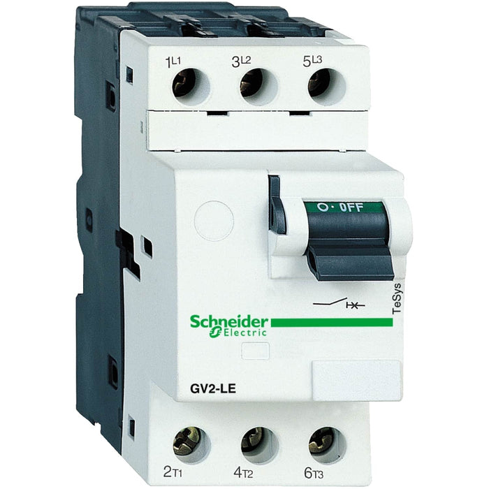 Motor circuit breaker, TeSys GV2, 3P, 10 A, magnetic, toggle control, screw clamp terminals