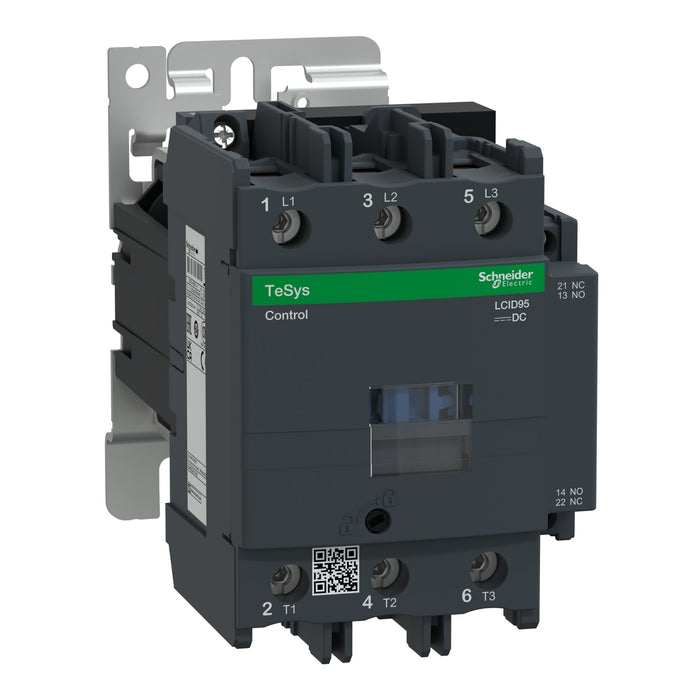 TeSys D contactor, 3P(3 NO), AC-3, <= 440 V 95 A, 24 VDC standard coil