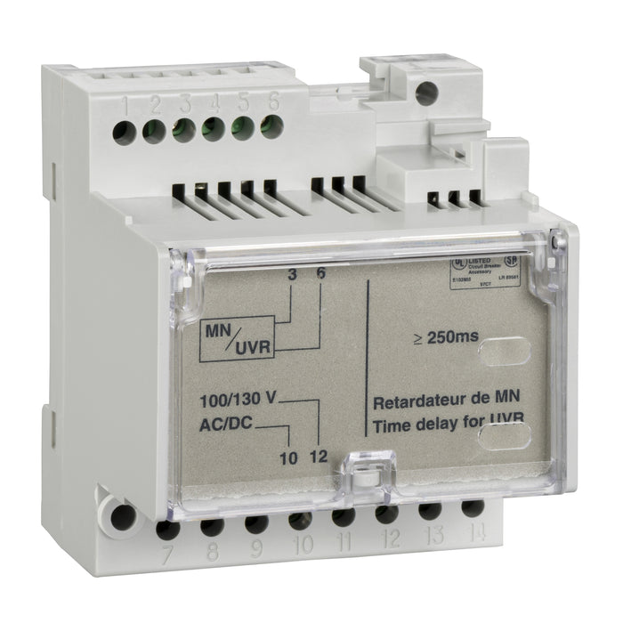 Non-Adjustable time delay relay - MN undervoltage release - 200/250 V AC/DC - sp