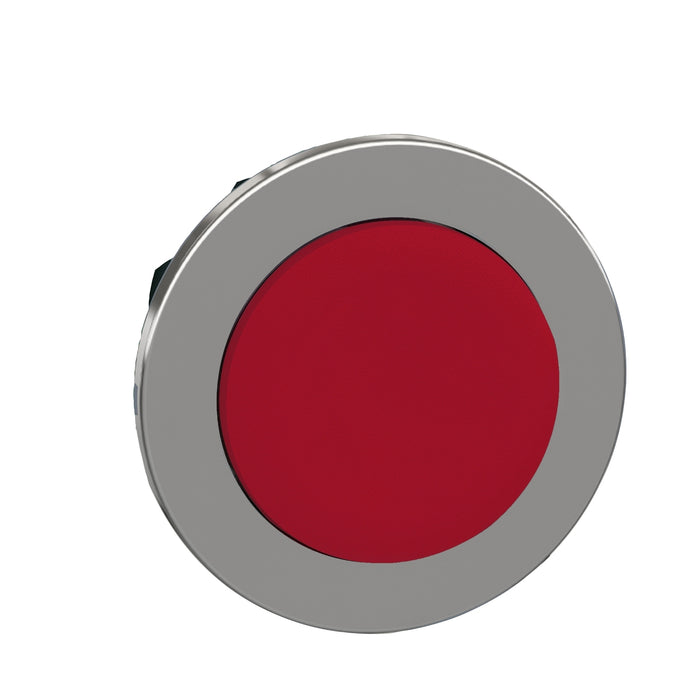 Head for non illuminated push button, Harmony XB4, flush mounted red projecting pushbutton push