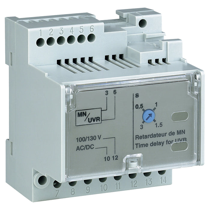 adjustable time delay relay - for MN under voltage release - 100/130V AC/DC - sp
