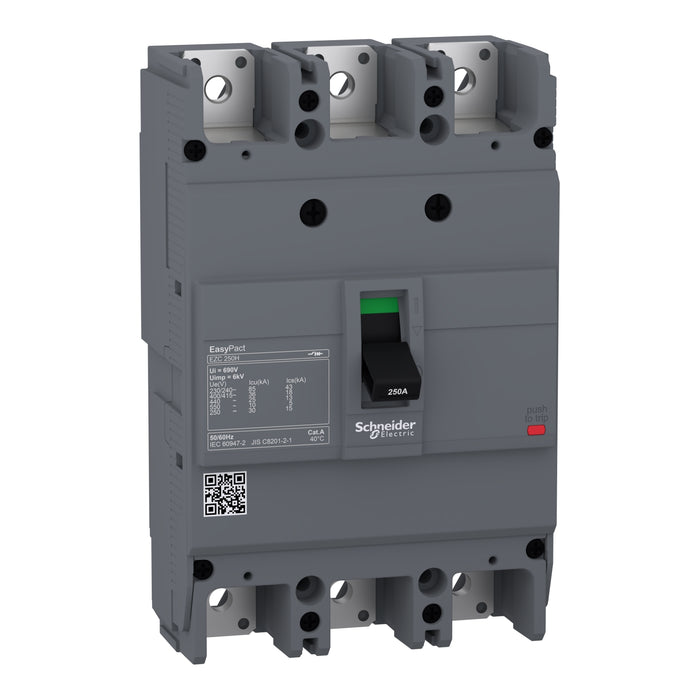 Circuit Breaker Easypact, EZC250H, TMD, 250 A, 3 poles 3d