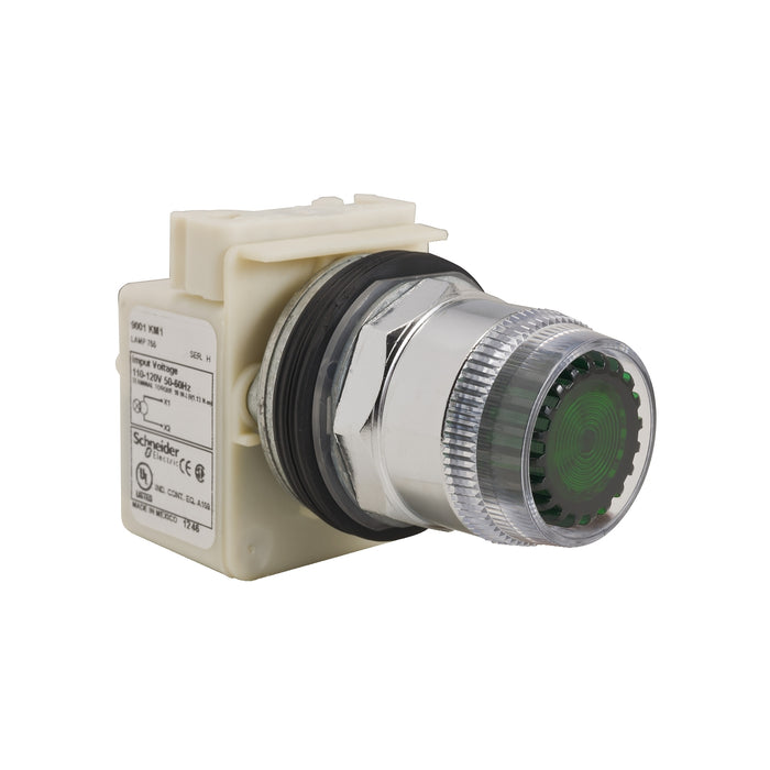PUSH BUTTON 600VAC 10A 30MM T-K GREEN