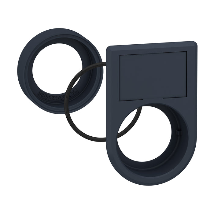 Harmony XB5, Flush mounting kit Ø30 for selector switches and illuminated push buttons Ø22, plastic, 2-line legend