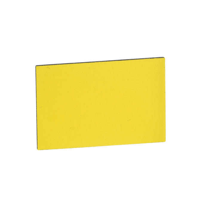 Harmony XB4, Unmarked legend 18 x 27 mm for legend holder 30 x 50 mm, 1 white side, 1 yellow side