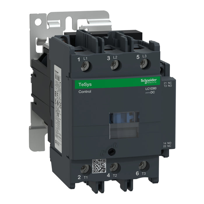 LC1D80BD, TeSys D contactor, 3P(3 NO), AC-3, <= 440 V 80 A, 24 VDC standard coil