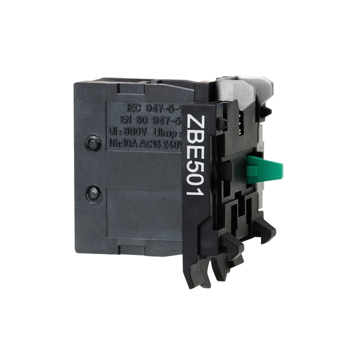 Harmony XB4, High power switching contacts block, silver alloy, screw clamp terminal, 1 NO