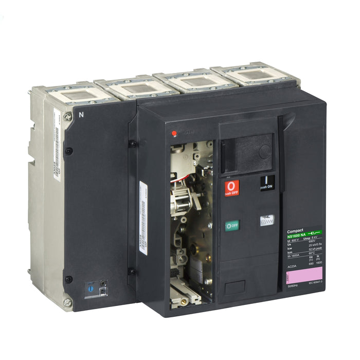 basic switch disconnector, Compact NS1600 NA, fixed, electrically operated, 1600 A, 690 VAC 50/60 Hz, 4 poles