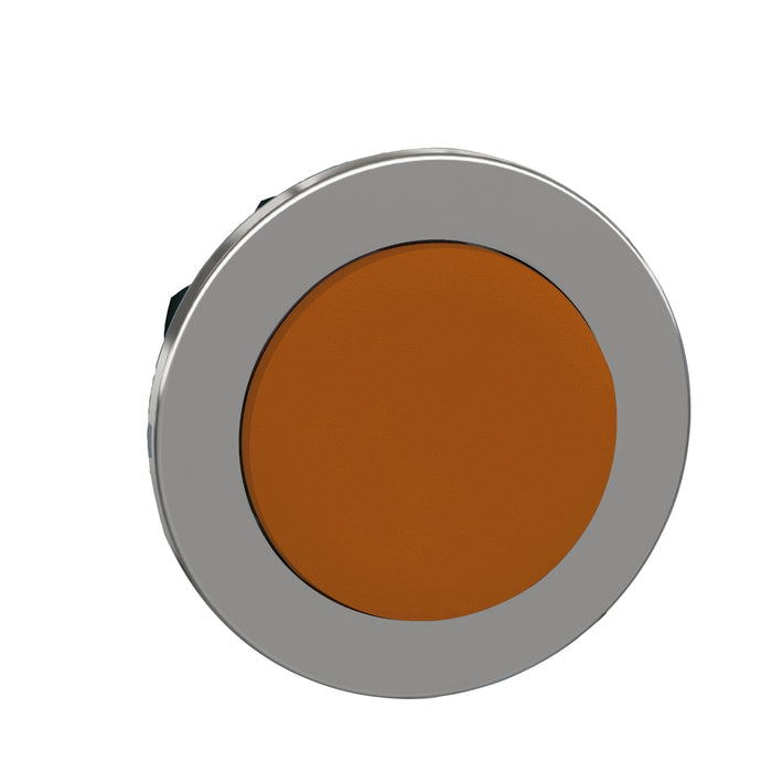 Head for non illuminated push button, Harmony XB4, flush mounted yellow projecting pushbutton push