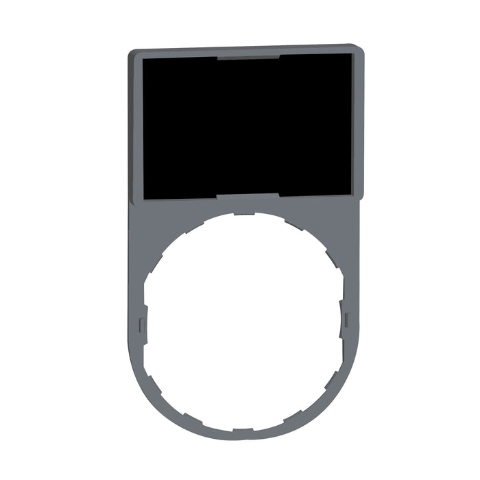 Harmony XB4, Legend holder 30 x 50 mm, plastic, with legend 18 x 27 mm, unmarked