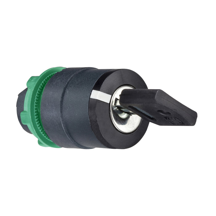 Head for key selector switch, Harmony XB5, XB4, Ø22 mm 3 position stay put 455