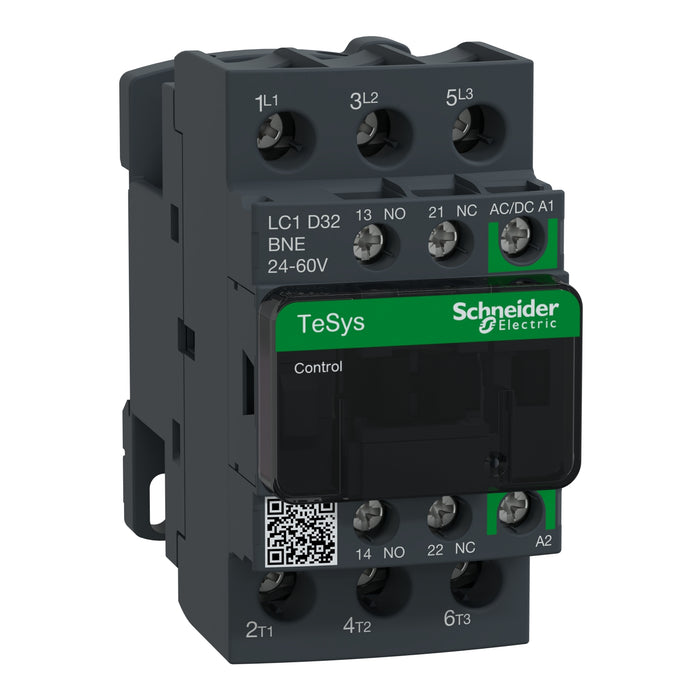 TeSys D contactor 3P 32A AC-3 up to 440V coil 24-60V AC/DC