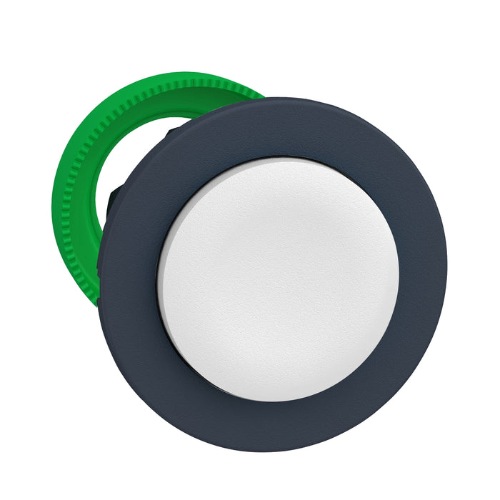 Head for non illuminated push button, Harmony XB5, XB4, flush mounted white projecting pushbutton