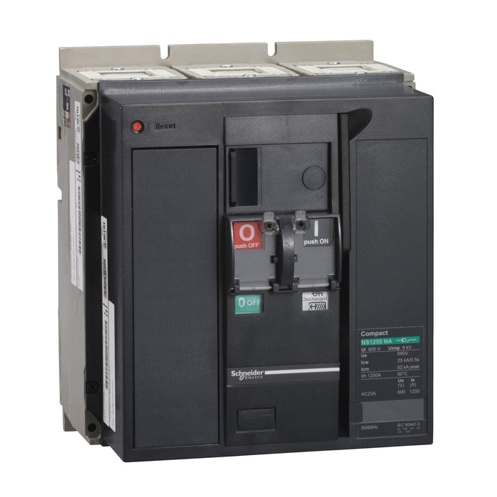 basic switch disconnector, Compact NS1250 NA, fixed, electrically operated, 1250 A, 690 VAC 50/60 Hz, 3 poles