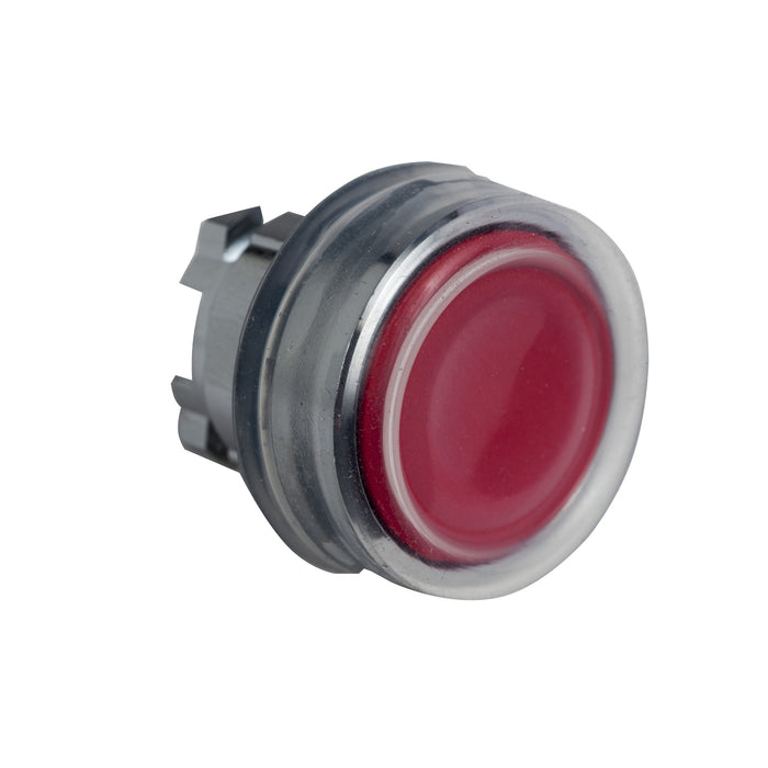 Head for non illuminated push button, Harmony XB4, red flush pushbutton Ø22 mm spring return