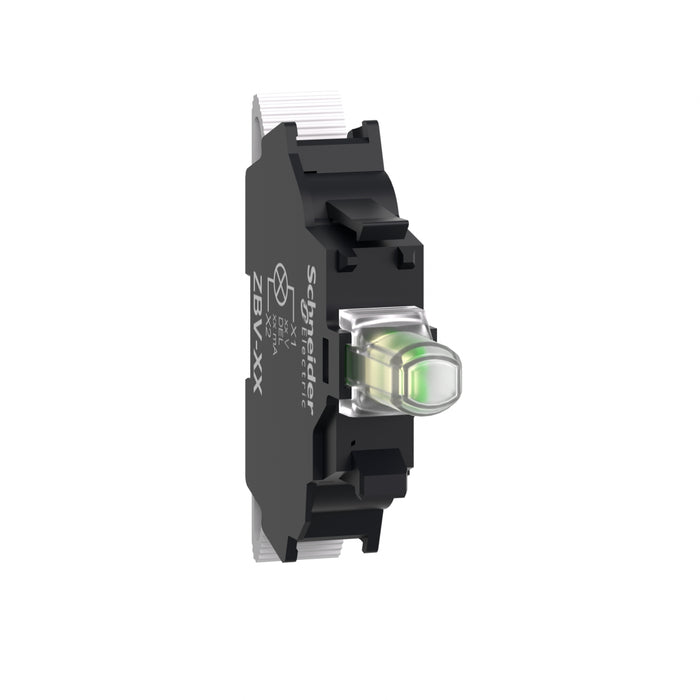 Light block, Harmony XB5, Harmony XB4, white for head Ø22 mm integral LED 12 V spring clamp terminals