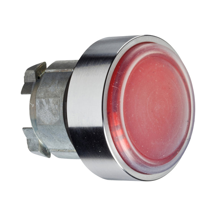 Head for non illuminated push button, Harmony XB4, red flush pushbutton Ø22 mm spring return unmarked